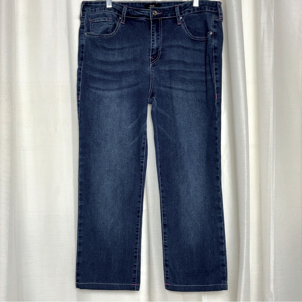 True Religion Women's Straight Leg Jeans - Dark Blue